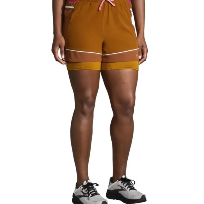 Brooks Running Shorts^High Point 3" 2-in-1 Short Brown