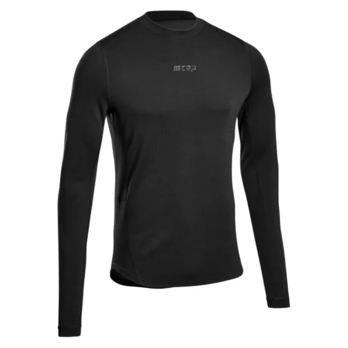 CEP Running Tops & T-shirts^Cold Weather Merino LS Shirt Black