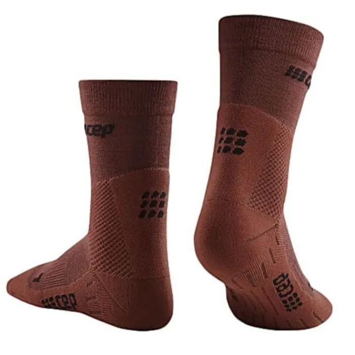 CEP Socks | Running Socks^Cold Weather Mid-Cut Socks Brown