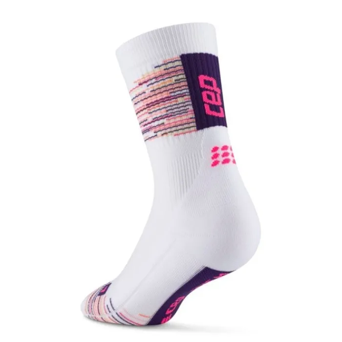 CEP Socks | Running Socks^Paris Vibes 80's Mid Cut Sock White