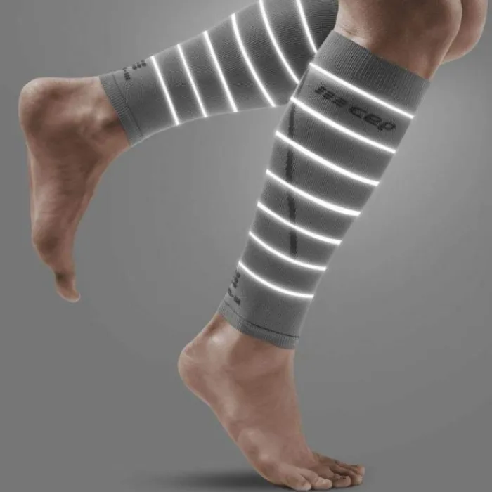 CEP Sleeves | Socks^Reflective Compression Calf Sleeves
