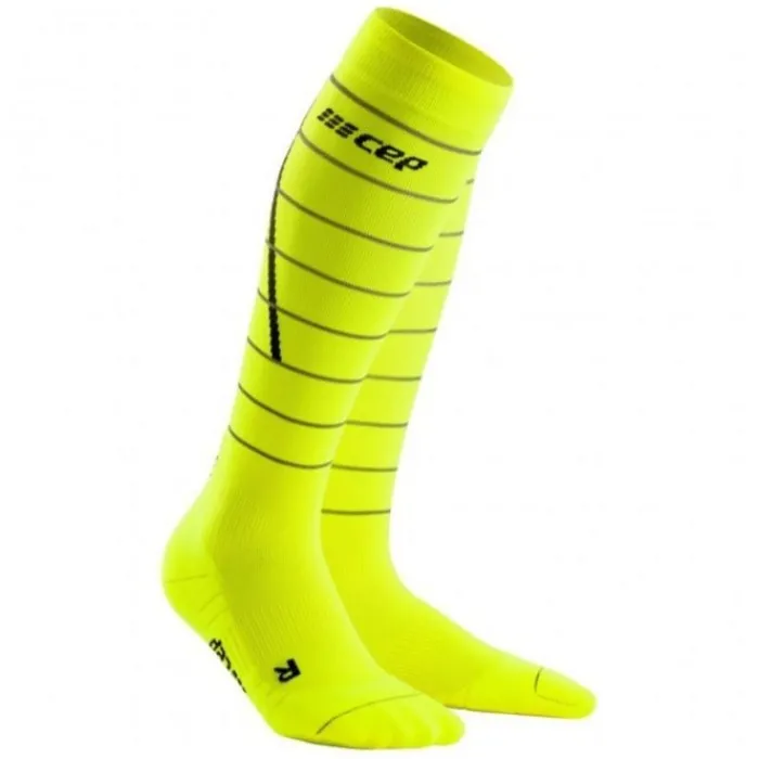 CEP Socks | Running Socks^Reflective Compression Socks Yellow