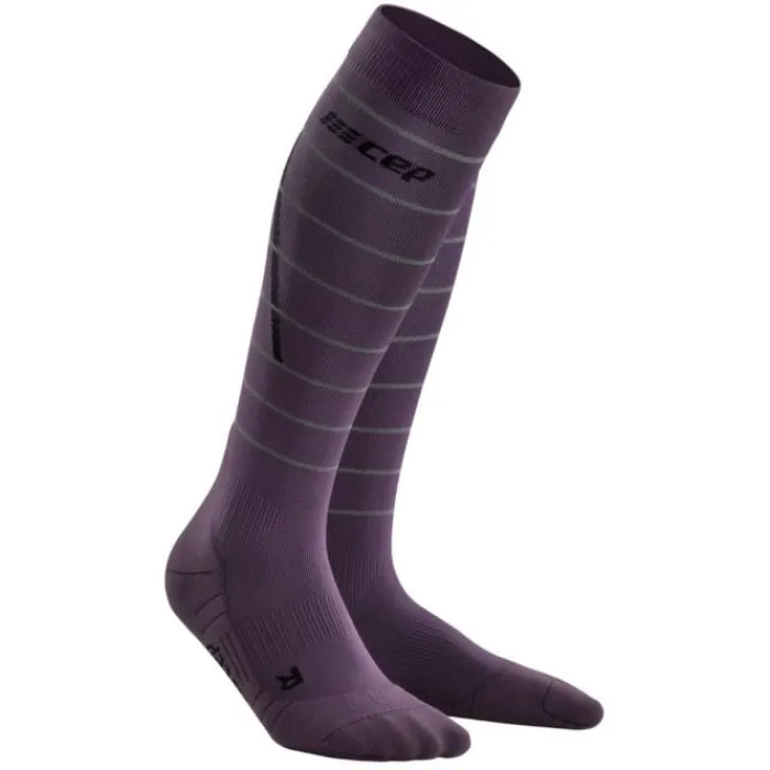CEP Socks | Running Socks^Reflective Compression Socks Purple