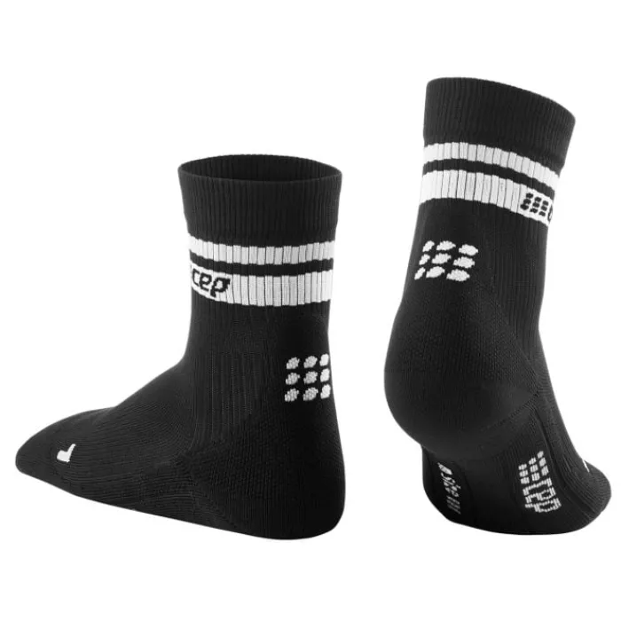 CEP Socks | Running Socks^80's Compression Mid Cut Sock Black