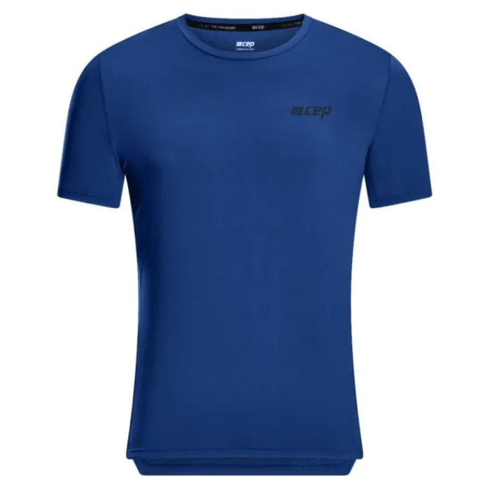 CEP Running Tops & T-shirts^The Run Shirt Round Neck Short Sleeve Blue
