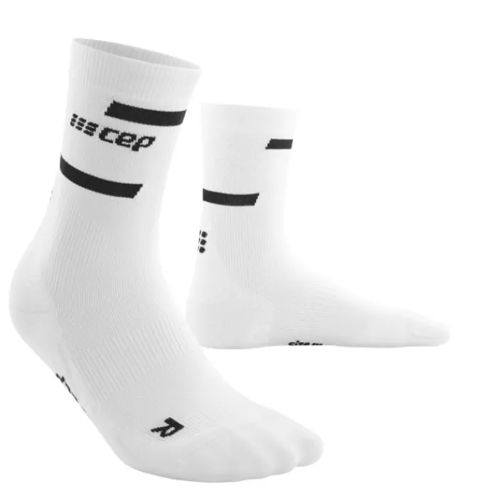 CEP Socks | Running Socks^The Run Socks Mid Cut V4 White
