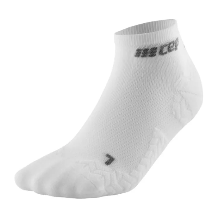 CEP Socks | Running Socks^Ultralight Compression Low Cut Socks White