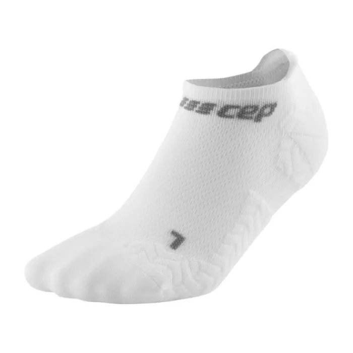 CEP Socks | Running Socks^Ultralight Compression No Show Socks White