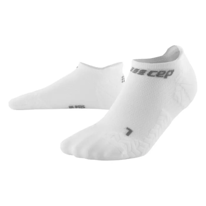 CEP Socks | Running Socks^Ultralight Compression No Show Socks White