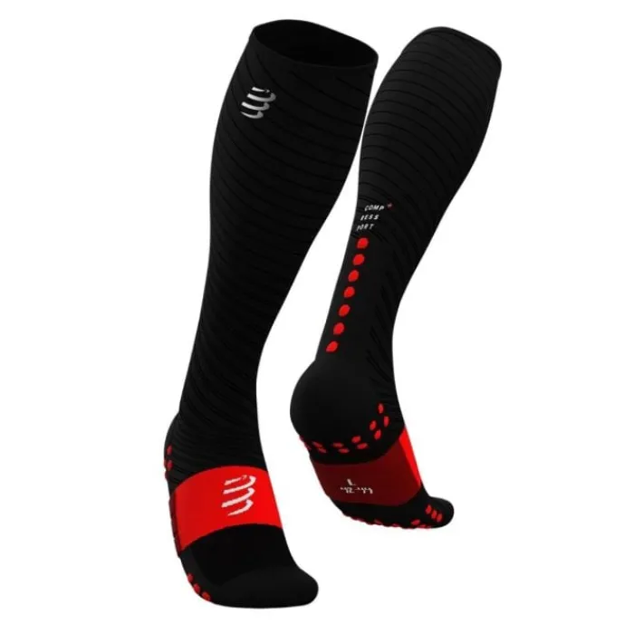 Compressport Socks | Running Socks^Full Socks Recovery Black
