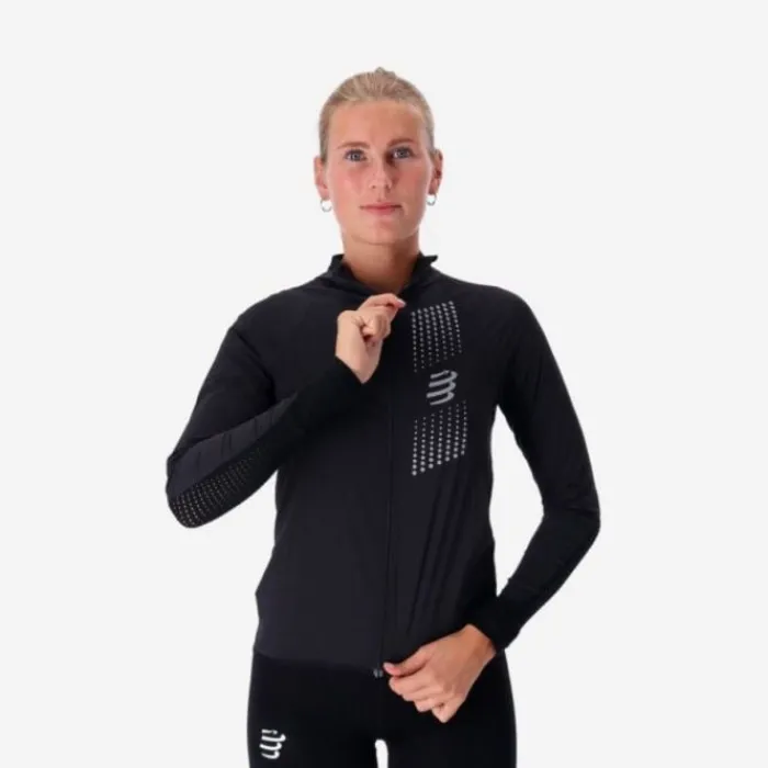 Compressport Running Jackets^Hurricane Windproof Jacket Black