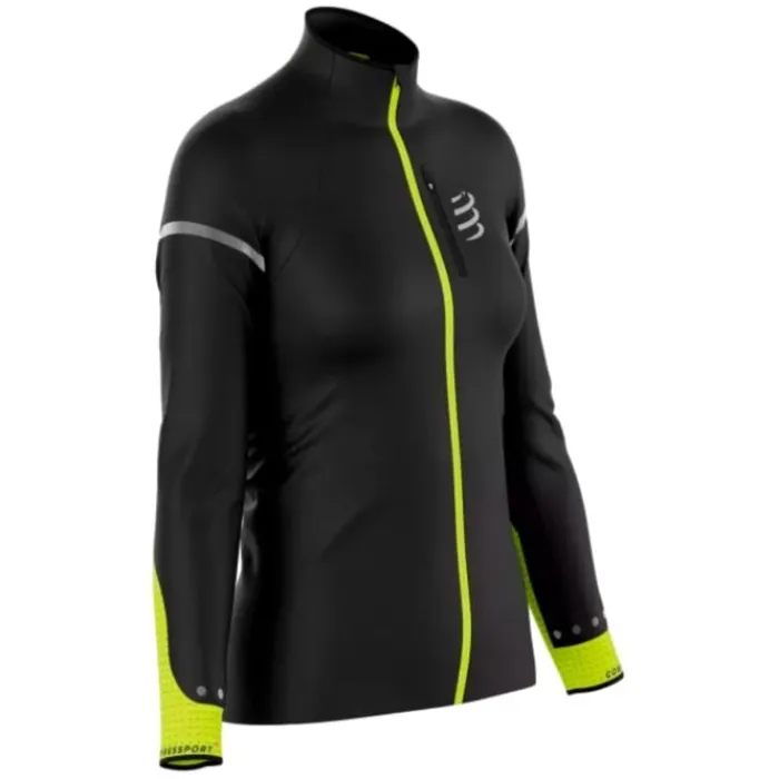 Compressport Running Jackets^Hurricane Windproof Jacket Flash Black