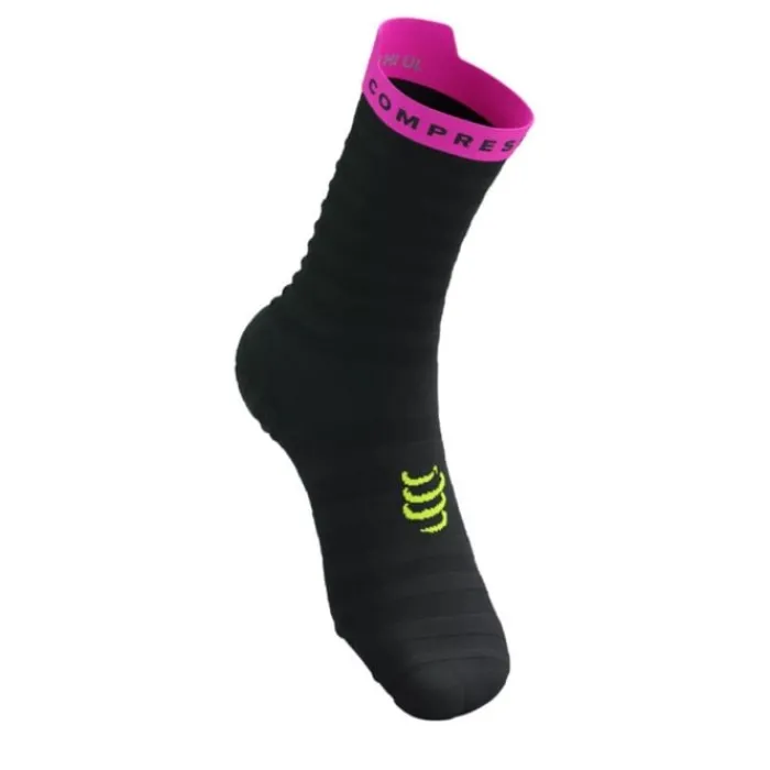 Compressport Socks | Running Socks^Pro Racing Socks v4.0 Ultralight Run High Black