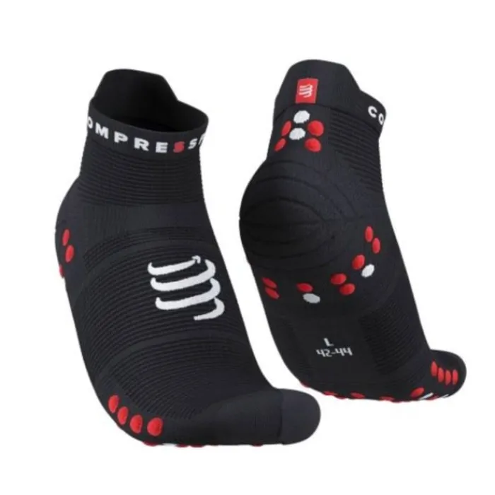Compressport Socks | Running Socks^Pro Racing Socks v4.0 Ultralight Run Low Black