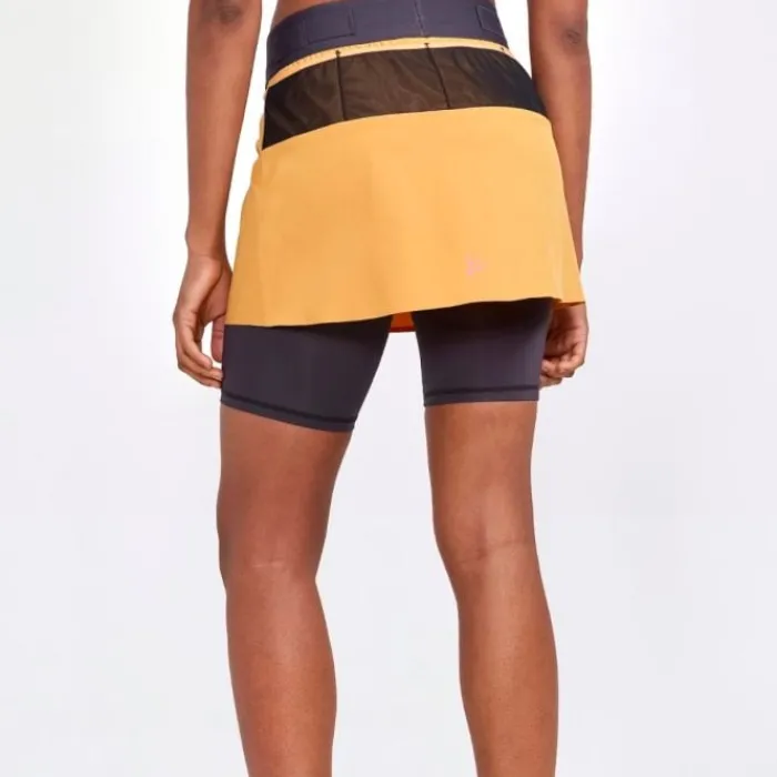 Craft Running Shorts^Pro Trail 2in1 Skirt Yellow