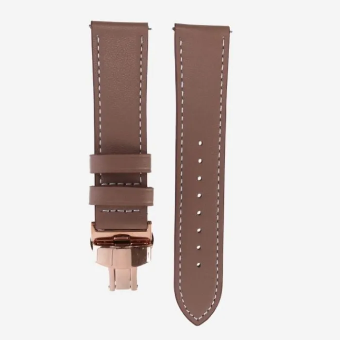 Elevate Watch Straps^Watch Band for Forerunner 22mm (Leather) Brown