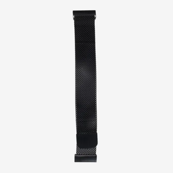 Elevate Watch Straps^Watch Band for Forerunner 18mm (Stainless Steel) Black