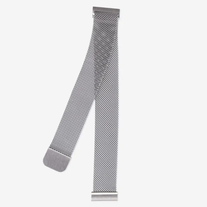 Elevate Watch Straps^Watch Band for Forerunner 18mm (Stainless Steel) Silver