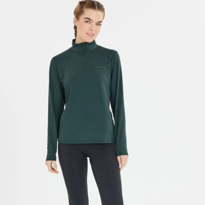 Endurance Running Tops & T-shirts^Aileen Midlayer Green