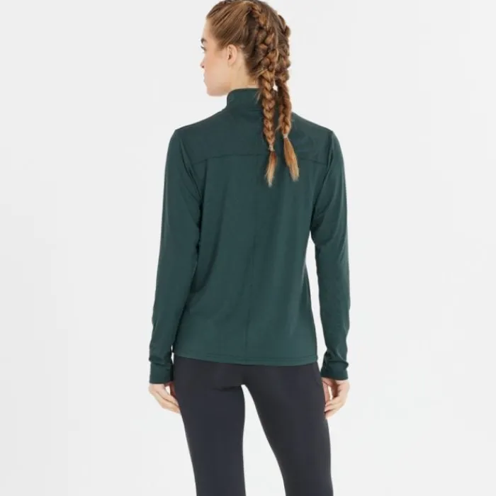 Endurance Running Tops & T-shirts^Aileen Midlayer Green