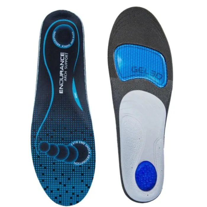 Endurance Shoe Insoles^Arch Support Medium Soles Black
