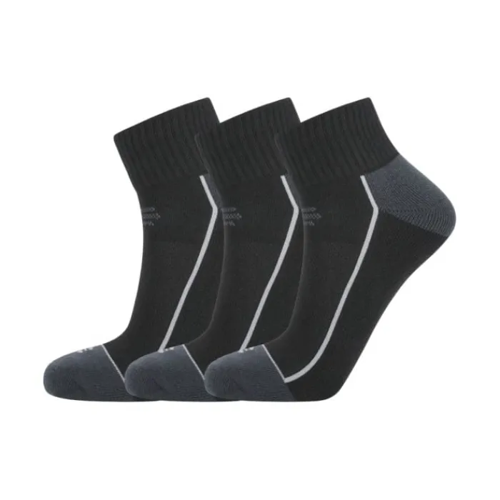 Endurance Socks | Running Socks^Avery Quarter Socks 3-Pack Black