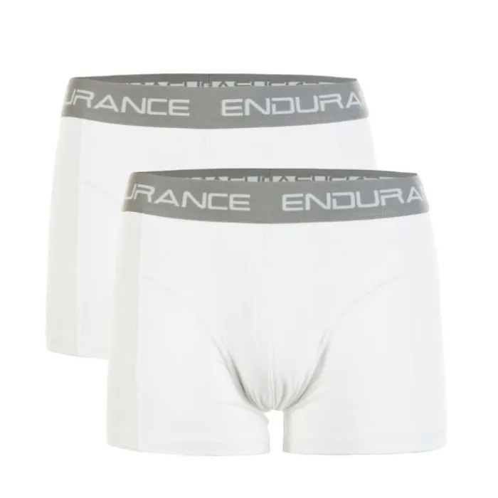Endurance Running Underwear^Brighton Bamboo Boxers 2-Pack White