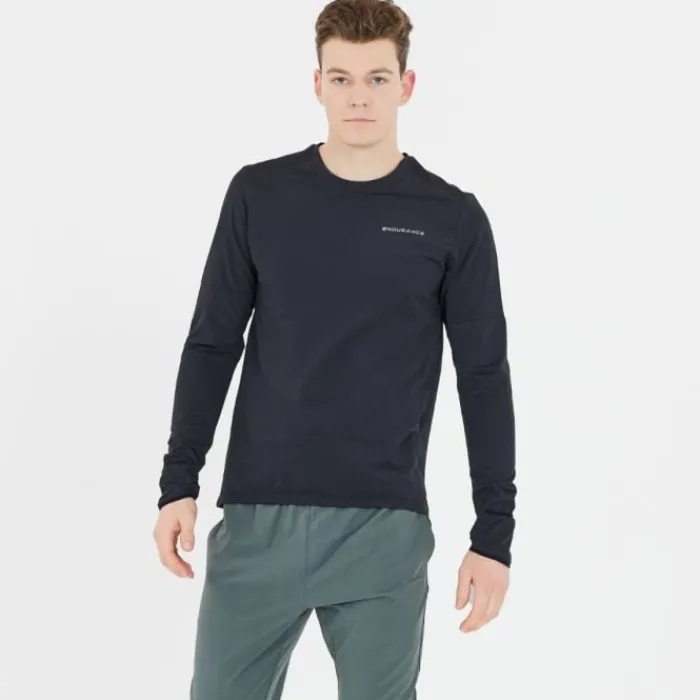 Endurance Running Tops & T-shirts^Cedric Midlayer Black