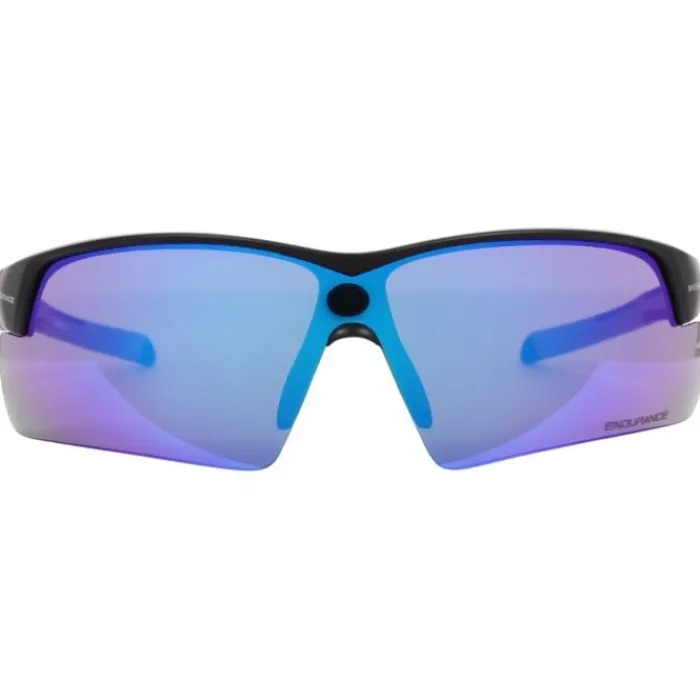Endurance Sports Sunglasses^Jacque Half-Frame Sports Glass Black