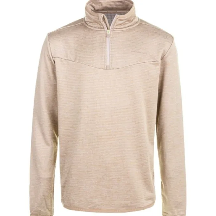 Endurance Long Sleeve Running Tops^Ledger Waffle Midlayer Brown