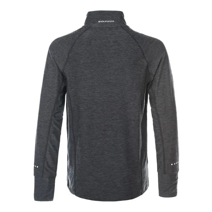 Endurance Long Sleeve Running Tops^Melange Performance Midlayer Black