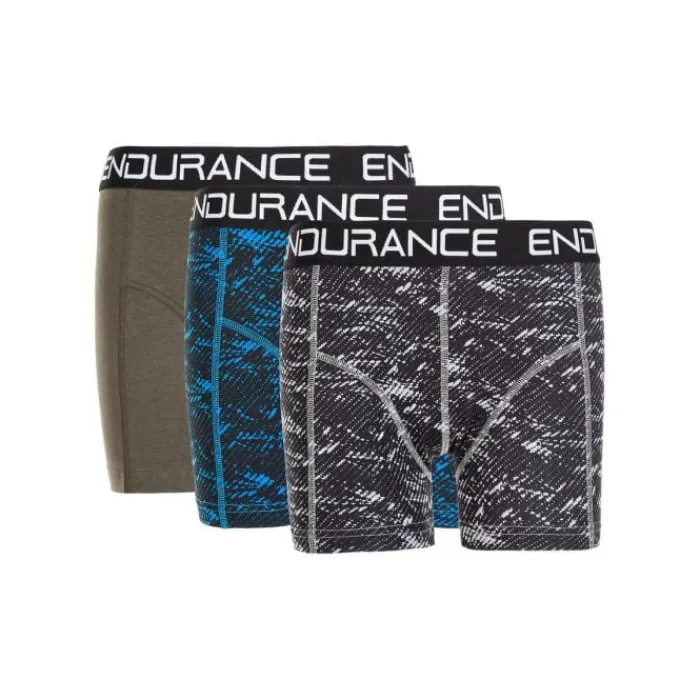 Endurance Running Underwear^Olpino Boxer Shorts 3-Pack Blue