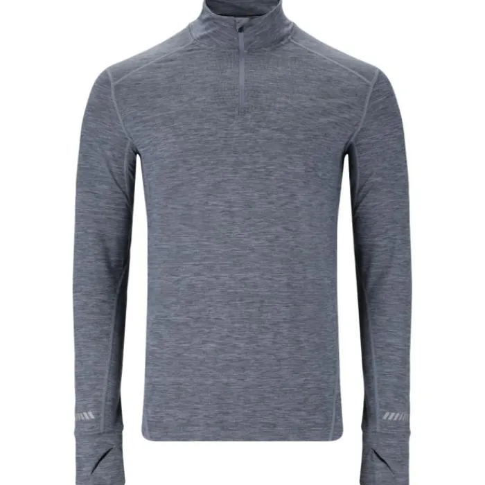 Endurance Running Tops & T-shirts^Tune Melange Midlayer Blue