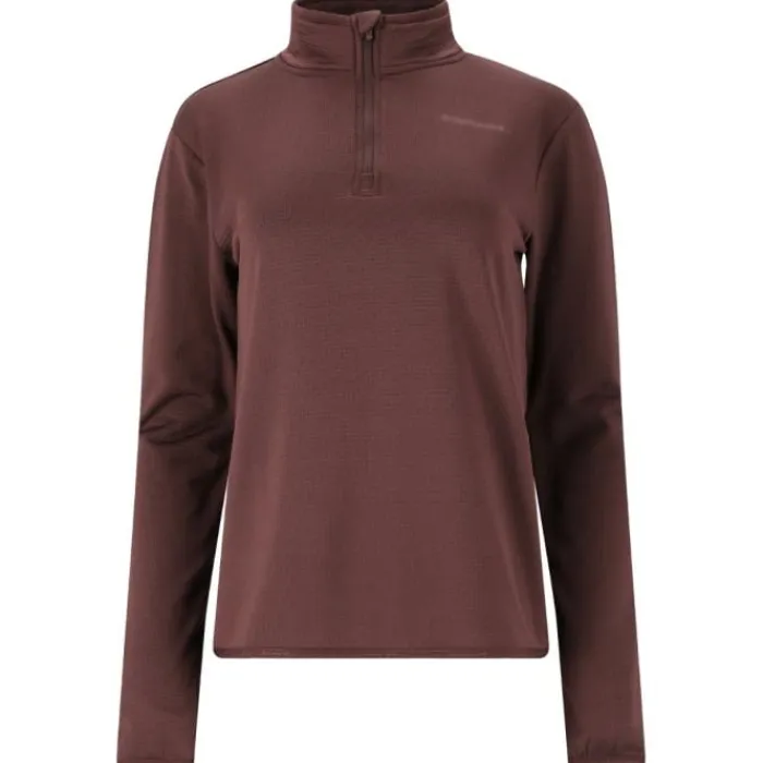 Endurance Running Tops & T-shirts^Vironic Waffle Melange Midlayer Red