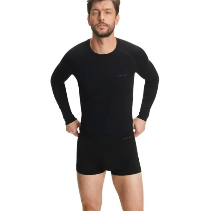 Falke Running Underwear^Wool-Tech Light Boxer Regular Black
