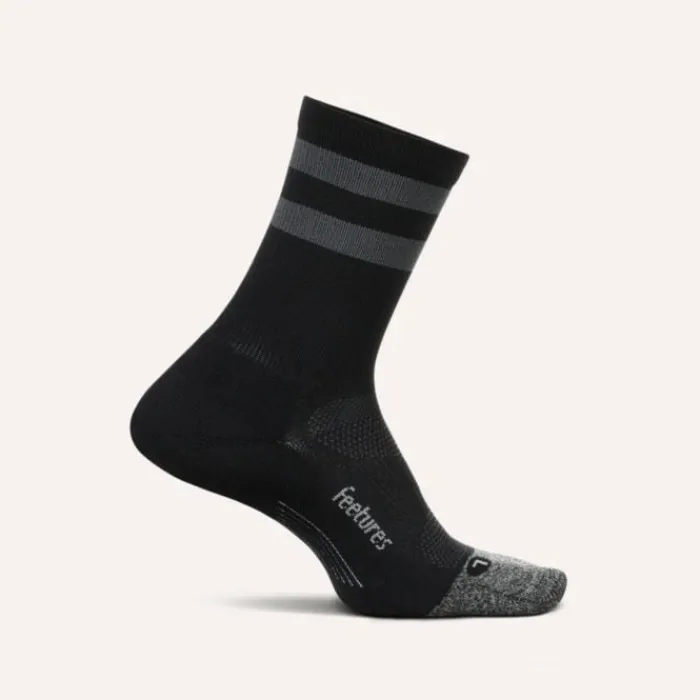 Feetures Socks | Running Socks^Elite Light Cushion Mini Crew Black