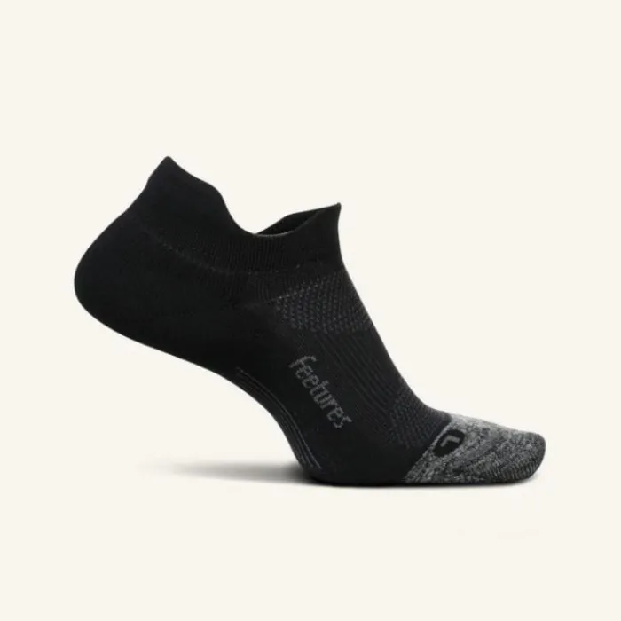 Feetures Socks | Running Socks^Elite Light Cushion No Show Tab Black