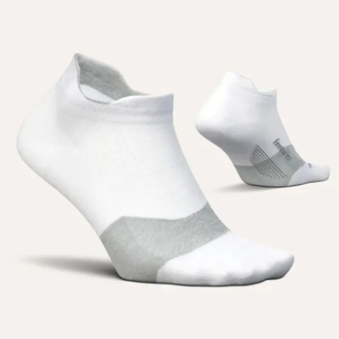 Feetures Socks | Running Socks^Elite Ultra Light No Show White