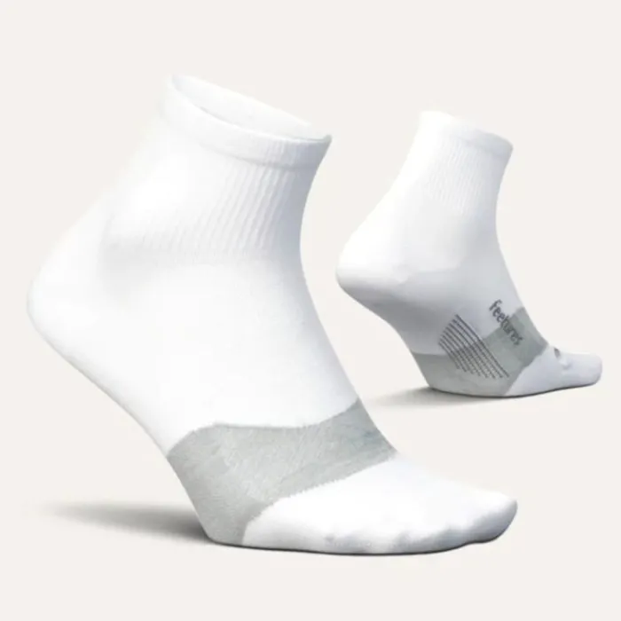 Feetures Socks | Running Socks^Elite Ultra Light Quarter White