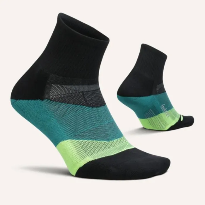 Feetures Socks | Running Socks^Elite Ultra Light Quarter Black