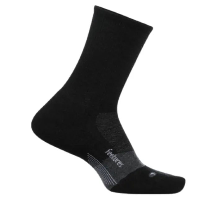 Feetures Socks | Running Socks^Merino 10 Ultra Light Mini Crew Black