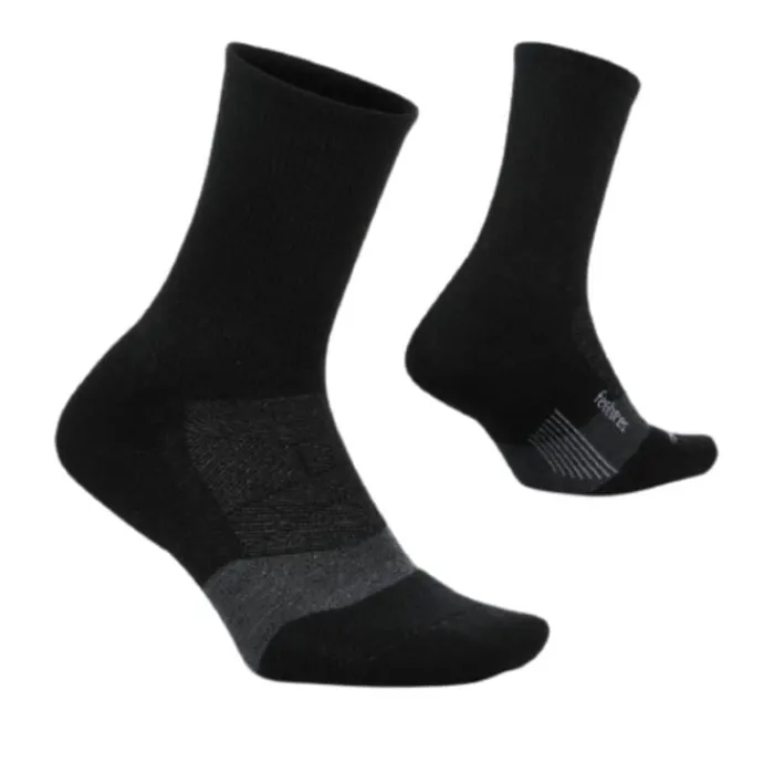 Feetures Socks | Running Socks^Merino 10 Ultra Light Mini Crew Black
