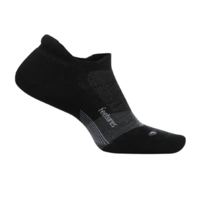Feetures Socks | Running Socks^Merino 10 Ultra Light No Show Tab Black