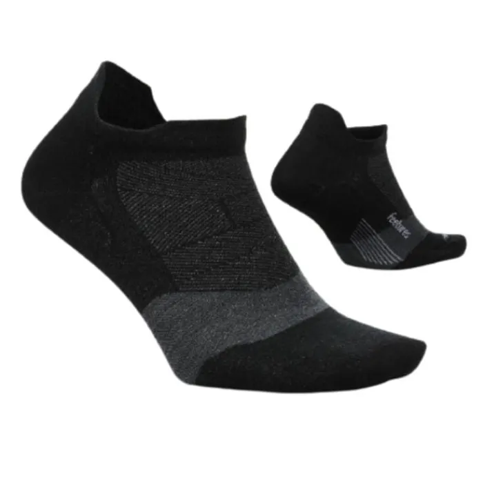 Feetures Socks | Running Socks^Merino 10 Ultra Light No Show Tab Black