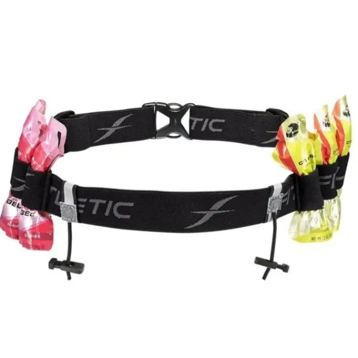 Fitletic Running Belts & Phone Holders^Race Number Belt w/Gels Black
