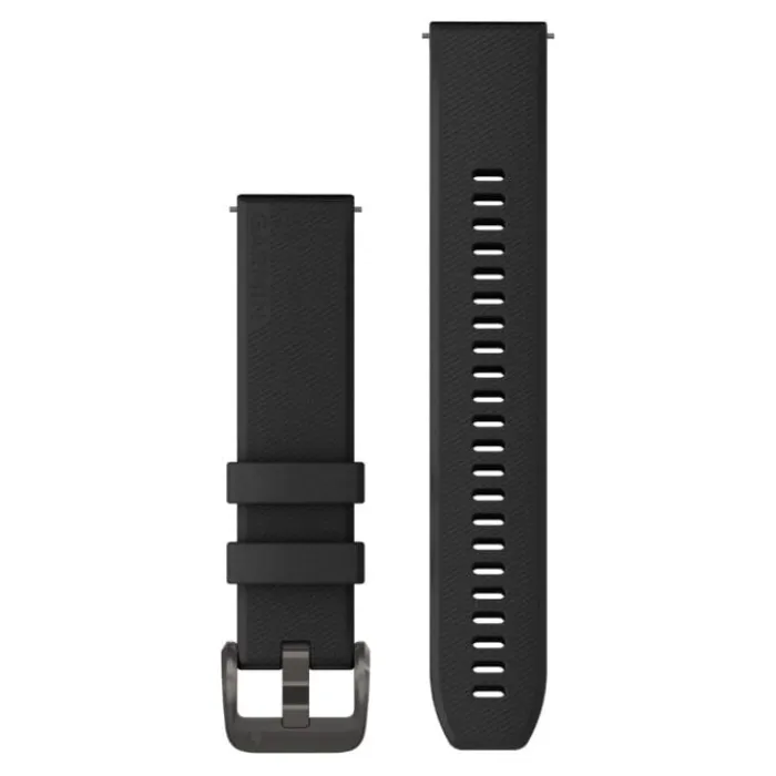 Garmin Watch Straps^Quick Release 20 mm Strap (Silicone) Black