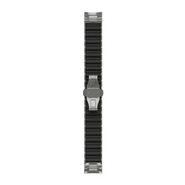 Garmin Watch Straps^QuickFit® 22 Band (Hybrid Metal Bracelet) Silver