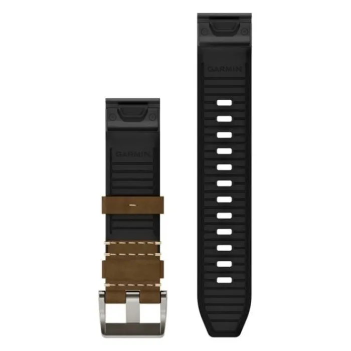 Garmin Watch Straps^QuickFit® 22 Strap (Leather/Hybrid) Brown