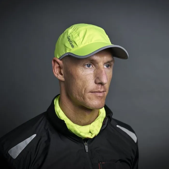 GripGrab Caps | Miscellaneous^Hi-Vis Lightweight Running Cap Yellow