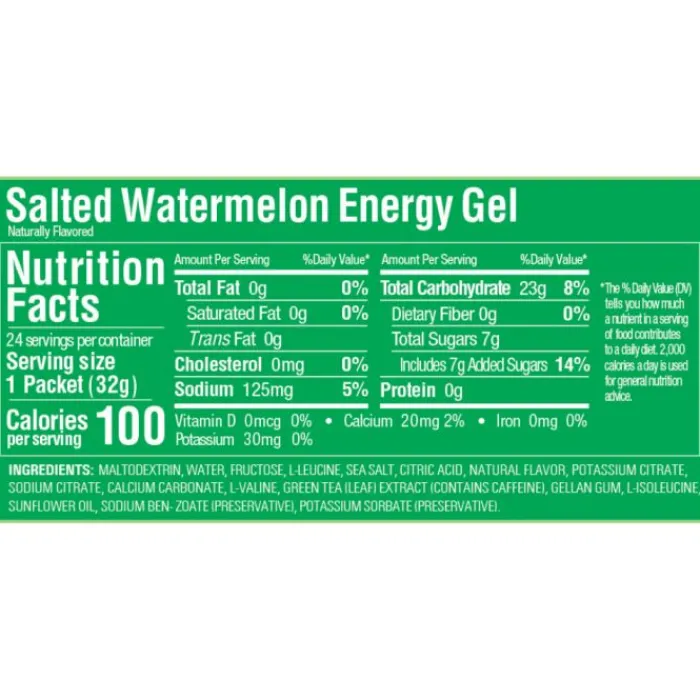 GU Energy Sports Nutrition^Gel Caffeine (Salted Watermelon)